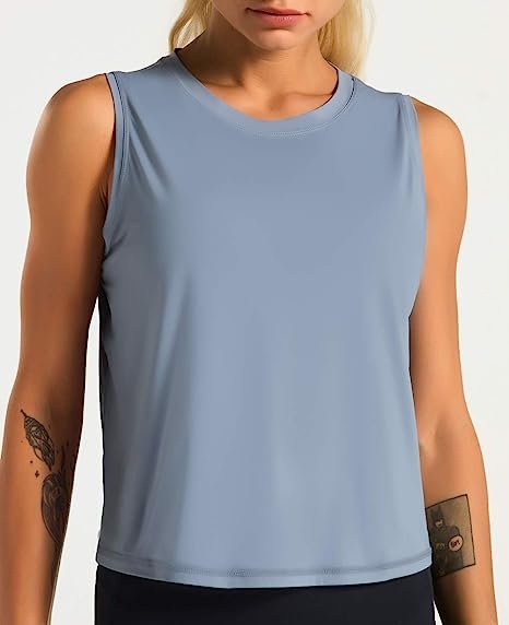 Women's Sleeveless Yoga Top Workout Cool T-Shirt